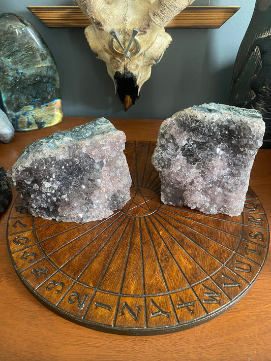 Amethyst Bookends