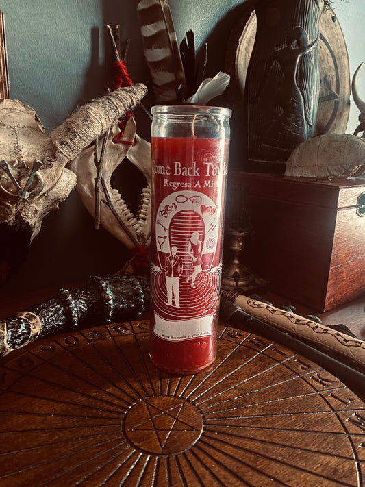 Come Back To Me Red 7 Day Candle